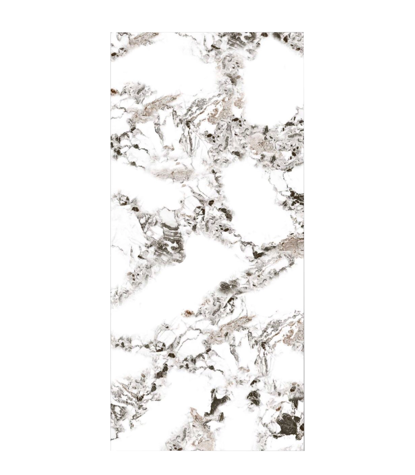 LUNA OF WIT Hochglanz Marmoroptik 280×122 Gereinigte Bodenfliese & Wandfliese